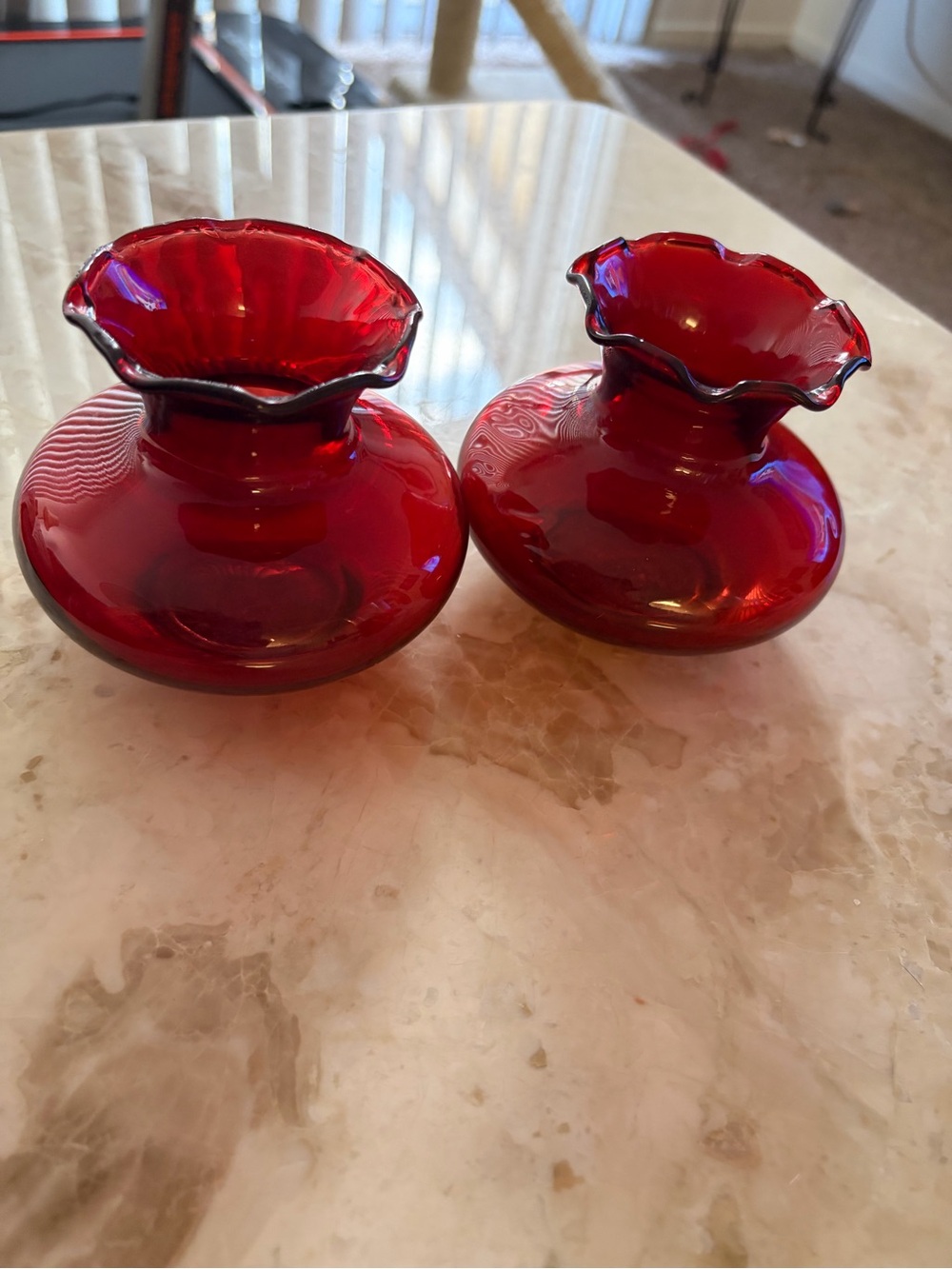 Vintage Anchor Hocking small vases